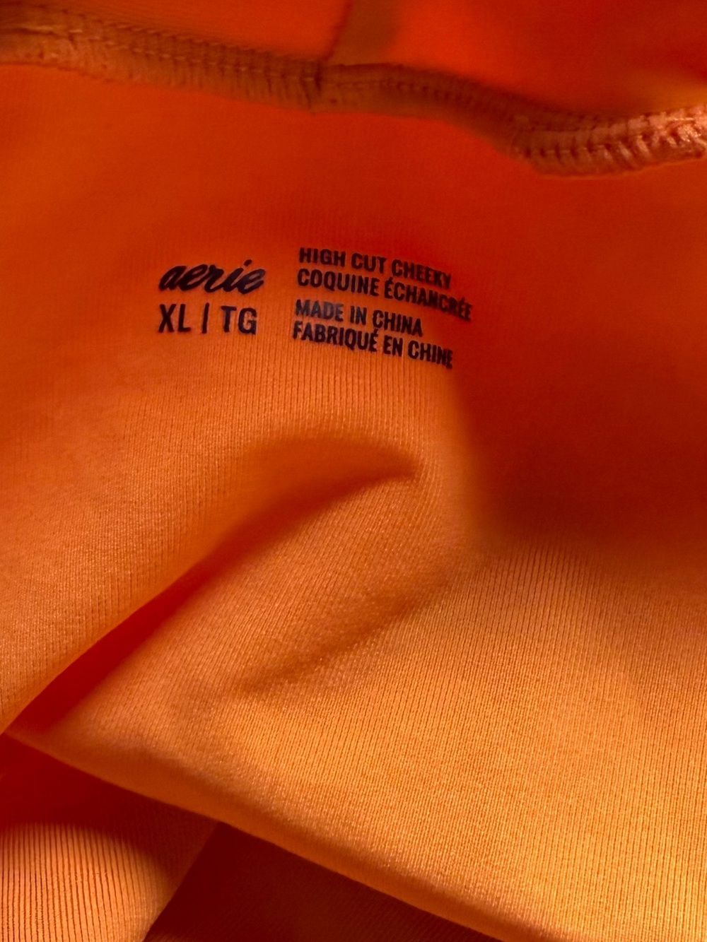 Aerie orange high waisted bikini size XL - Picture 3 of 3
